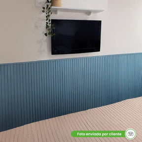 Painel Ripado Laminado de EVA Autocolante | Linha Play-Meu-Rodape--