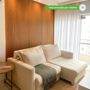 Painel Ripado Laminado de EVA Autocolante | Linha Urban-Meu-Rodape--