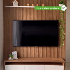 Painel Ripado Laminado de EVA | Linha Madeto | Meu Rodapé