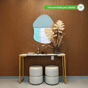 Painel Ripado Laminado de EVA Autocolante | Linha Urban-Meu-Rodape--