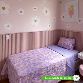 Painel Ripado Laminado de EVA Autocolante | Linha Play