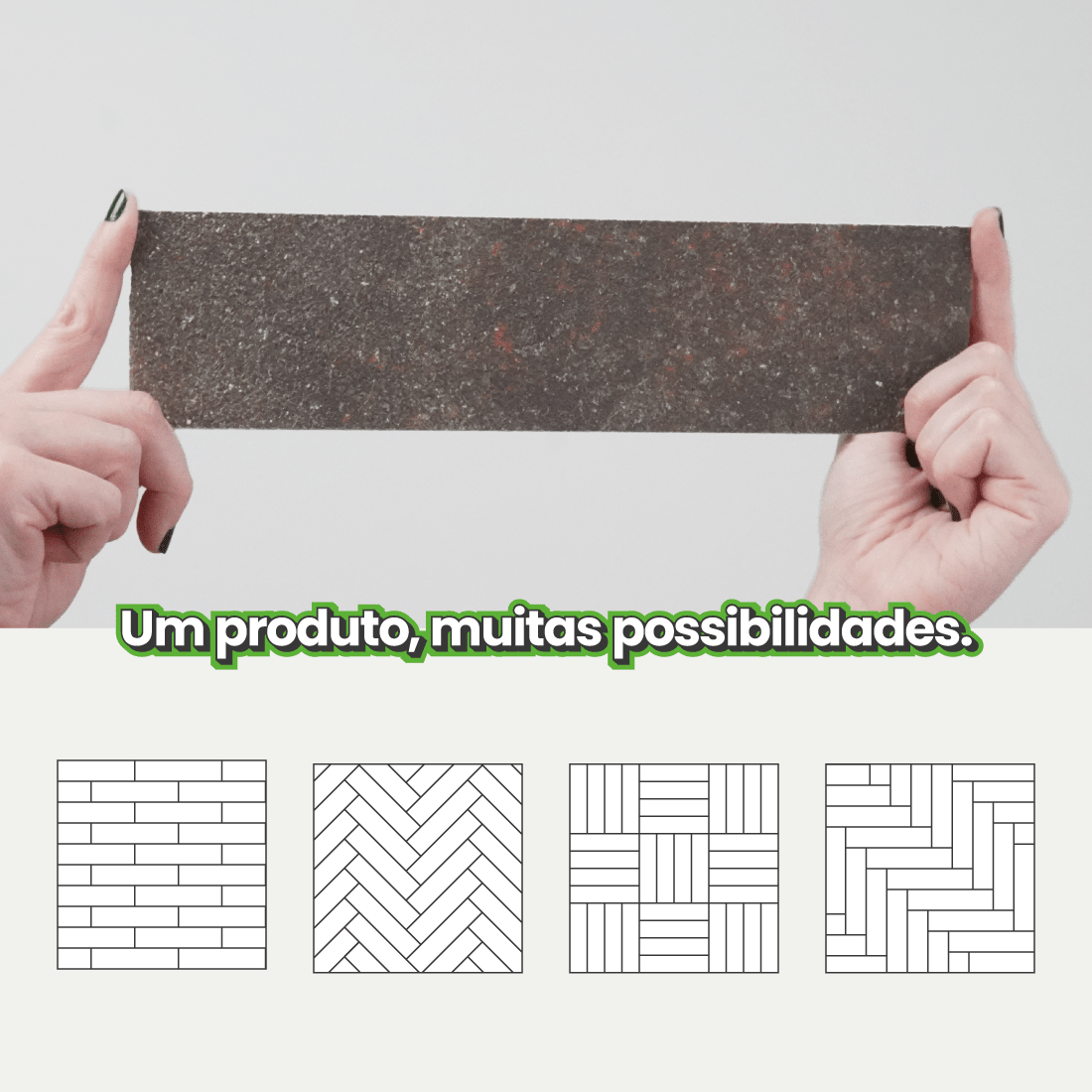Revestimento Tijolinho Autocolante em Pedra Flexível - Meu Rodapé