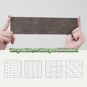 Revestimento Tijolinho Autocolante em Pedra Flexível - Meu Rodapé