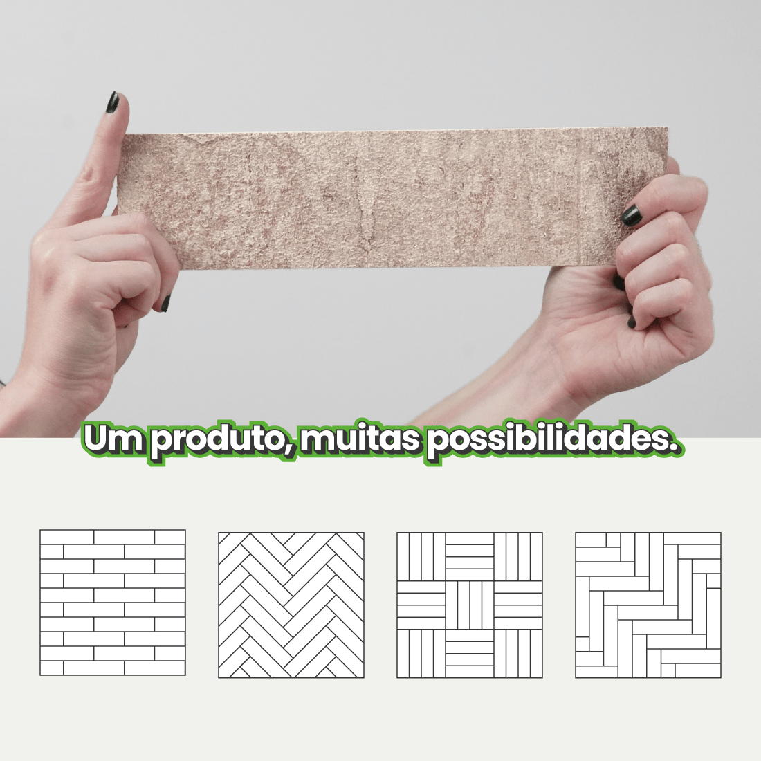Revestimento Tijolinho Autocolante em Pedra Flexível - Meu Rodapé