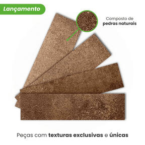 Revestimento Tijolinho Autocolante em Pedra Flexível - Meu Rodapé