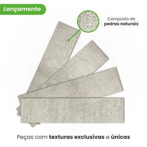 Revestimento Tijolinho Autocolante em Pedra Flexível - Meu Rodapé