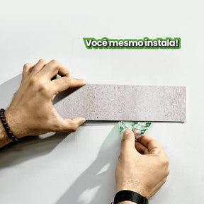 Revestimento Tijolinho Autocolante em Pedra Flexível-Meu-Rodape--