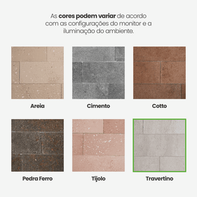 Revestimento Tijolinho Autocolante em Pedra Flexível - Meu Rodapé