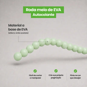 Rodameio Pérola em EVA Autocolante