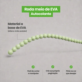 Rodameio Pérola em EVA Autocolante