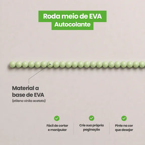 Rodameio Pérola em EVA Autocolante