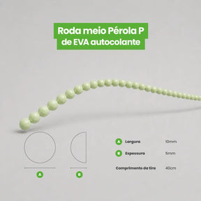 Rodameio Pérola em EVA Autocolante